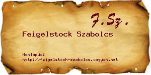 Feigelstock Szabolcs névjegykártya